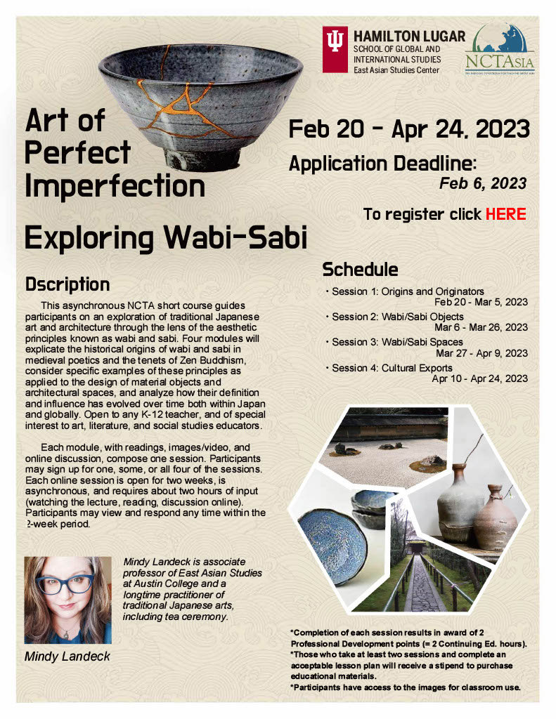 Wabi Sabi Workshop for K-12 Teachers Begins